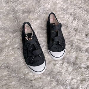 NWOT Coach signature black sneakers